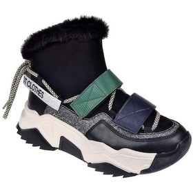 Resim Pullman Uzun Konçlu Kadın Spor Ayakkabı Sms-6540 Siyah Multi-siyah Multi Siyah 