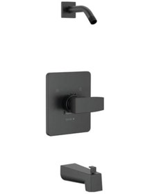 Resim Modern Mat Siyah Küvet Duş Bataryası Seti, Mat Siyah Duş Kiti, Duş Armatürleri, Küvet Bataryası Seti, Mat Siyah T14467-bllhd-pp Duş Başlığı Ve Valfi Dahil Değildir Açık Mavi 