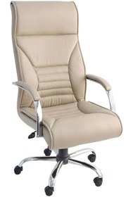 Resim Uzay Ofis Tuana Müdür Koltuğu Krom - Krem 