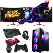Resim Ramtech Hawk Ekstra R5 5500 32G Ram 960G SSD RTX3060 12G 23.6 Curved Dual Monitör Oyuncu Pc 
