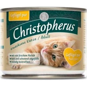Resim Christopherus Tahılsız Kümes Hayvanlı Konserve Yetişkin Kedi Maması 200 G 