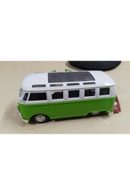 Resim Sunman Oyuncak Metal Model 1 / 36 Çek Bırak Yeşil 1963 VOLSWAGEN T1 BUS MİNİBÜS 