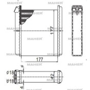 Resim Radyatör Kalorifer Vectra A 88-96 Mekanik 1843106 
