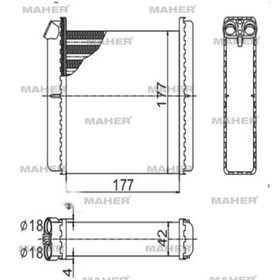 Resim Radyatör Kalorifer Vectra A 88-96 Mekanik 1843106 