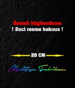 Resim Modifiye Fabrikası Kişiye Özel Ad Soyad İmza Sticker Folyo 20x3 Cm - Hologram - 