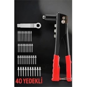 Resim Aesco Mey Ithalat® Perçin Tabancası 40 Yedekli 425303 