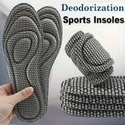 Resim 1 Çift Kaymaz Nefes Alabilen Yüksek Topuklu ve Spor Ayakkabı Tabanlıkları - Tüm Gün Giyim İçin Yumuşak Konforlu İçe Dolgu, Siyah, Rahat Ayakkabılar, Dokulu Tutuş Tasarımı, Esnek Ayakkabılar 