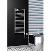 Resim Radiva Haiti Elektrikli Havlupan 300 Watt 500 x 1200 cm Düz Krom (On/off Düğmeli) 