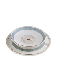 Resim Jumbo Bond 24 Parça 6 Kişilik Yemek Takımı Mavi - Beyaz 