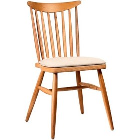 Resim Ashbourne Ahşap Yemek Sandalyesi Ceviz - Beyaz 