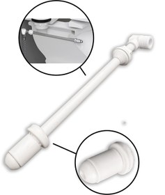 Resim GONDEX Klozet Taharet Çubuğu Uzun (27-34 Cm), Plastik Uçlu, Oynar Perlatörlü 