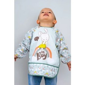 Resim Bebe-Chi Bebechi Bambino Kids Uzun Kollu Mama ve Aktivite Önlüğü Tavşan (6-24 Ay) 