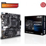 Resim Asus Prıme A520m E 2xddr4 Vga/dvı/hdmı 1xm2 Am4 Anakart 