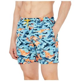 Resim Napapijri V-ınuvik 1 Deniz Şortu - Np0a4ıblfda1-10262 Mavi - Turuncu 