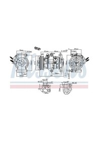 Resim Ford Courier Klima Kompresoru 1.5 Tdci 2014-2023 Nıssens 891007 