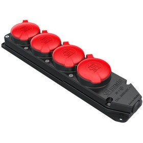 Resim Byes 3x25a 3p+e 380v Kauçuk 4'lü Grup Priz 