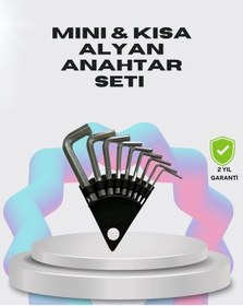 Resim 9 Parça Kısa Tip Alyan Seti Isıl İşlemli Profesyonel Kullanım 