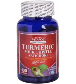 Resim Vitapol Turmeric Milk Thistle Artichoke 100 Kapsül 