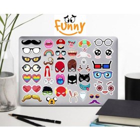 Resim Eğlenceli Yüz İfadeleri Sticker Seti Laptop Ajanda Notebook Tablet Defter Etiket Bullet Journal Diğer 