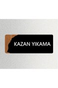 Resim zafrakreklam Ofis -Kapı İsimliği, Yönlendirme levhası 26X10Cm - KAZAN YIKAMA 