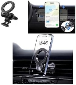 Resim Teknosepetim Araç Içi Telefon Tutucu Havalandırmaya Uygun Iphone 11-12-13-14-15 Magsafe Manyetik Mıknatıslı ile uyumlu 