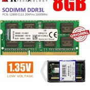 Resim Grundig GNB 1567 B1 i3 8gb Ddr3 Ram Laptop Bellek Kingston 8GB DDR3 PC3-12800, DDR3-1600 MHz SODIMMs 1.35V ram