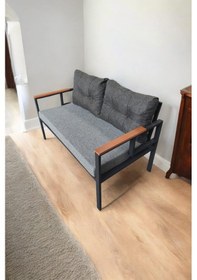 Resim Pimango Pi Elize Tekli Bahçe ,balkon Mobilyası 2'li 60 x 120 CM Antrasit - Gri Anrasit - Gri 