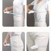 Resim 1 adet FlexiFit Otomatik Geri Çekilebilir Y-Şekilli Bel Bandı Ölçüsü, Fitness, Dikiş, El Sanatları için Yumuşak Deri - İdeal Noel ve Cadılar Bayramı Hediyesi 