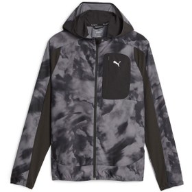 Resim Puma Run Ultraweave Hooded Puma Blac Kadın Siyah Koşu Ceketi 