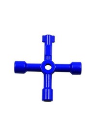 Resim Pazly Asansör Su Sayacı Vanası Çapraz Ve İç Üçgen Anahtarı, Stil: A Mavi 