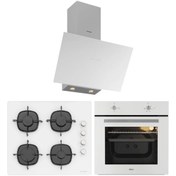 Resim Silverline Esty Karma Ankastre Set ( Esty AEF6601W04 - CS5335W02 - 3481 Flam Beyaz ) 