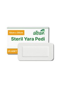 Resim Steril Yara Pedi, Nonwowen 10cmx30cm Pansuman Yara Örtüsü, Steril Tekli Paketlerde 25li Kutuda 