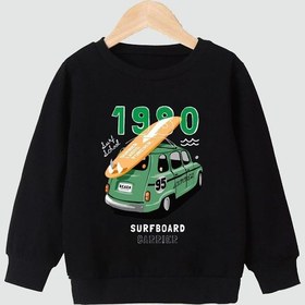 Resim Fyk Kids 2'li Erkek Çocuk Baskılı Yuvarlak Yaka Sweatshirt Siyah - Beyaz 