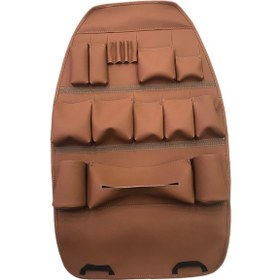 Resim Araba Koltuk Arkası Makam Organizer Eşya Düzenleyici Taba 