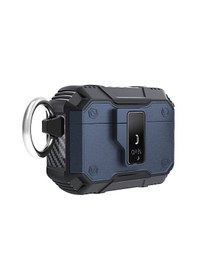 Resim Teknocep Apple Uyumlu AirPods Pro 2 Airbag 35 Darbelere Karşı Dayanıklı Düğmeli Kılıf-mavi Mavi 