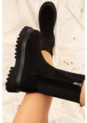 Resim Fox Shoes Siyah Süet Kadın Bot J267063102 