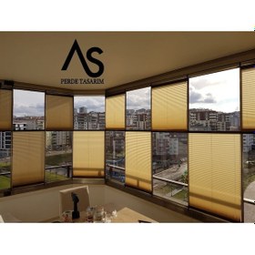 Resim As Perde Kancalı Plise Perde 