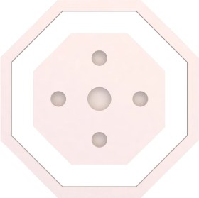 Resim Motifpiyer Tavan Spot Göbegi-Motifli-Sekizgen-duz-86cm-Dıs Çitalı 