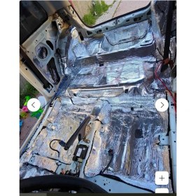 Resim Kl Home 9mm -100*100 cm (1m2) Aluminize Folyo Kaplı Oto Araç Kaput Ses Yalıtım Süngeri Yapışkanlı 