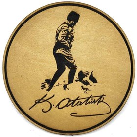Resim Seyhan Askeri Malzeme Atatürk Kocatepe Deri Peç - Arma - Askeri Patch 