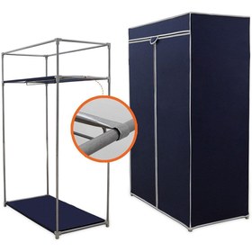 Resim Prado Basic Çelik Profilli Portatif Bez Dolap Lacivert 