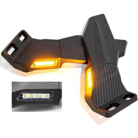 Resim Kaly Racing Üniversal H3 Katlanır Ayna MP36 