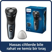 Resim Philips 3000 Serisi Islak & Kuru Elektrikli Tıraş Makinesi - S3144/00 