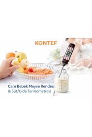Resim KONTEF Cam Rende Bebek Rendesi Ve Gıda Termometresi 
