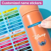 Resim Disney Stitch Kişiselleştirilmiş İsim Etiketleri - Su Geçirmez ve Yapışkanlı, Tüm Malzemeler için Özel Etiketler, İdeal Adı Etiketi & Sınıf Organizasyonu Başlangıcı, Çok Renkli Desenler, Eğlenceli Grafikler, Kaliteli Baskı, Pürüzsüz Son Doku, Aksesuar Seti, Anne-Baba Hediyesi 