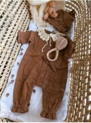 Resim lelikobaby Müslin Tulum Örgü Yakalık Detaylı 