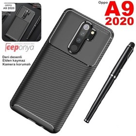 Resim Oppo A9 2020 Kamera Korumalı Elde Kaymayan Ultra Koruma Kılıf 