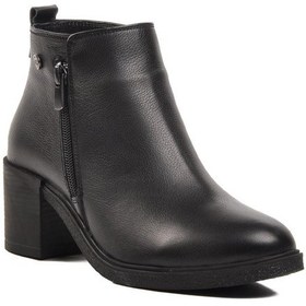 Resim Pierre Cardin Pc-52025 Siyah Hakiki Deri Topuklu Kadın Bot 001 