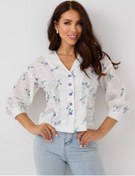 Resim Inme Şık Büyük Beden Bluz Dikimi 164004095 Beyaz 