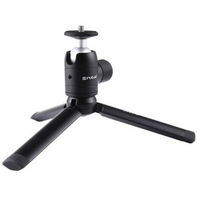 Resim Lemestar Tripod Puluz Mini Cep Metal Masaüstü Tripod Montajı + Dslr Ve Dijital Kameralar İçin 1/ Siyah 